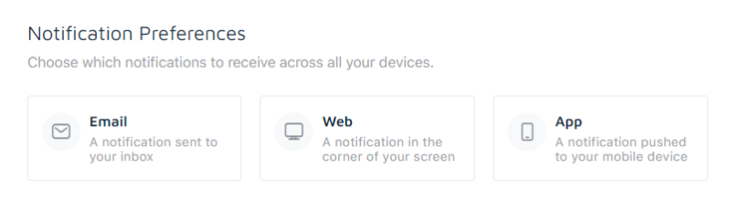 Notifications Preferences