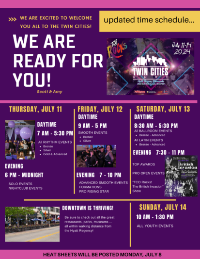 UPdated Time Schedule